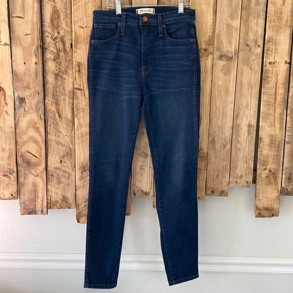 Madewell 10" High-Rise Skinny Jeans in Hayes Wash Size 26 - Picture 3 of 12